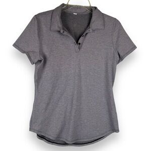 Lululemon lavender purple womens polo shirt size 8 athleisure golf stretch soft
